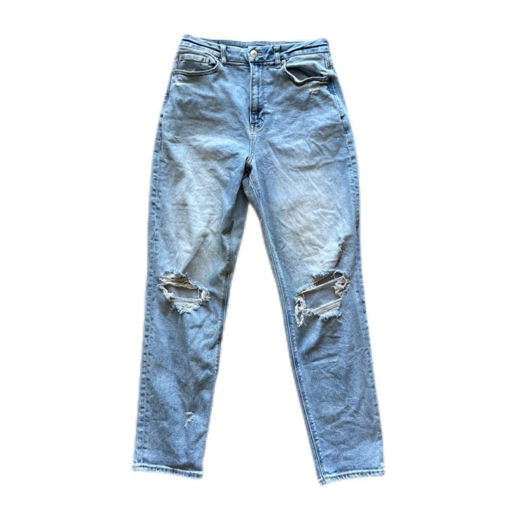 American Eagle Outfitters Light Wash Distressed Stretch Denim Women’s 6 Regular